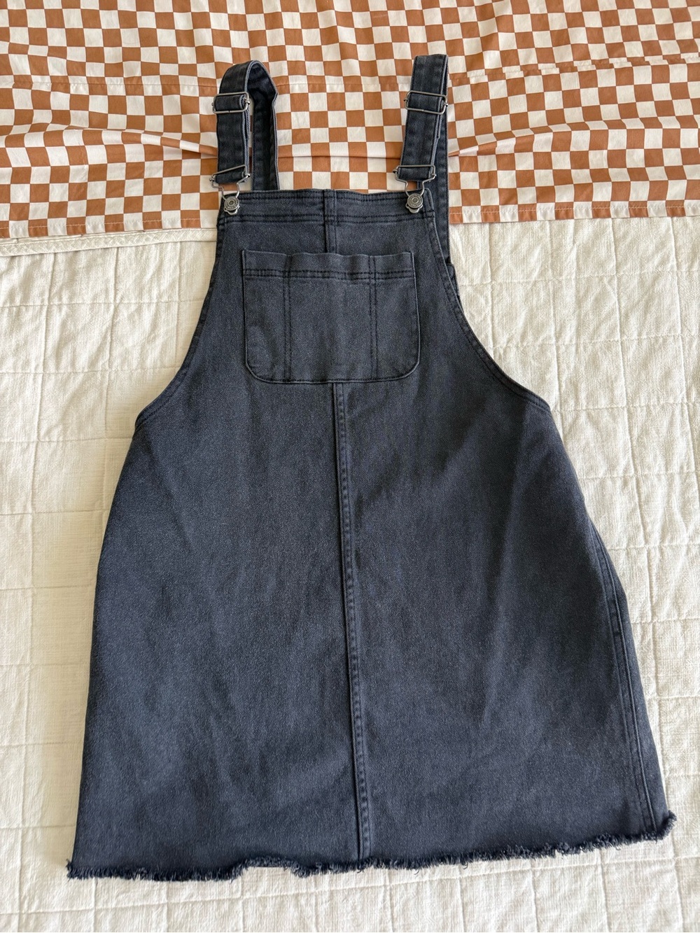 wild fable Black Denim Pinafore Jumper Dress